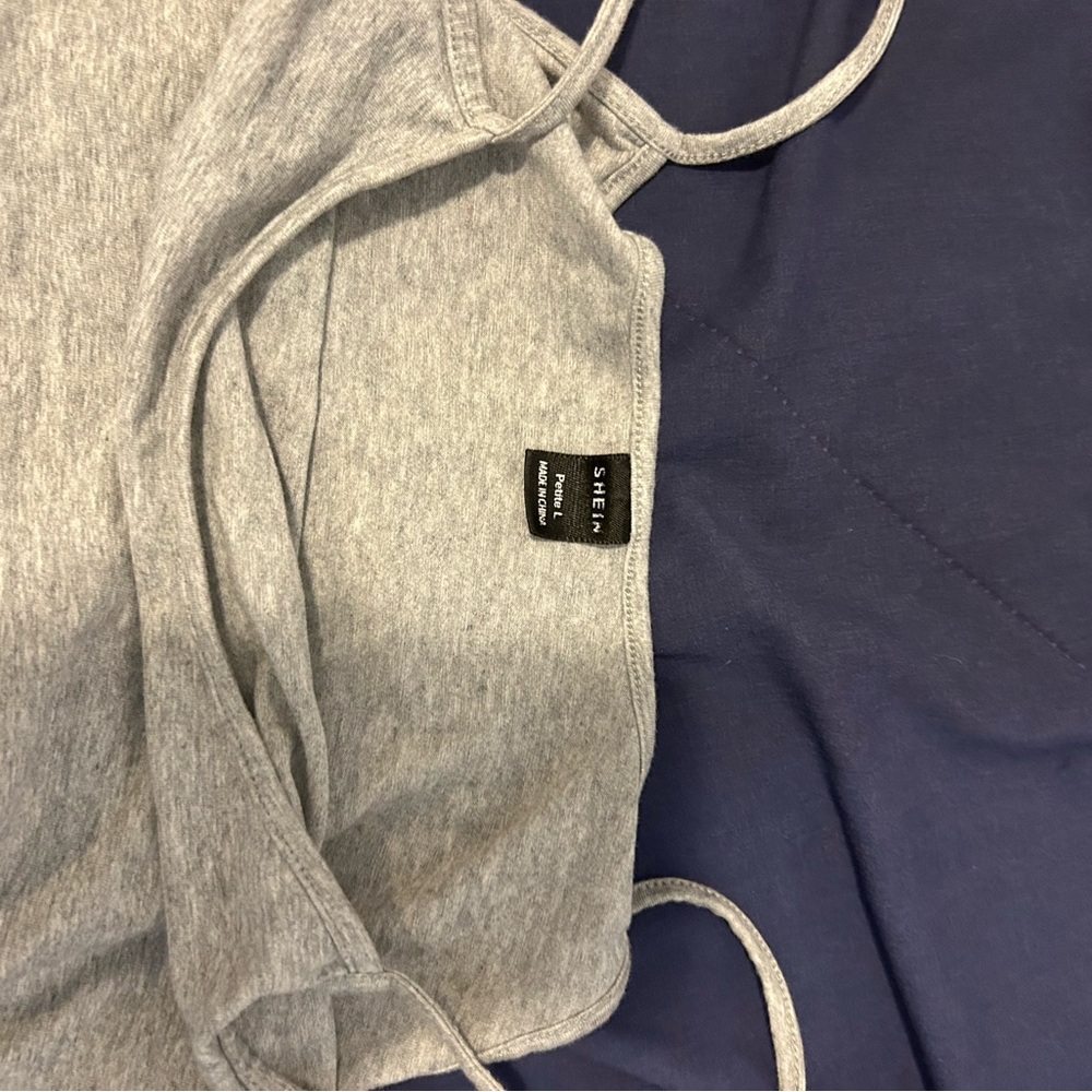 Grey crop top